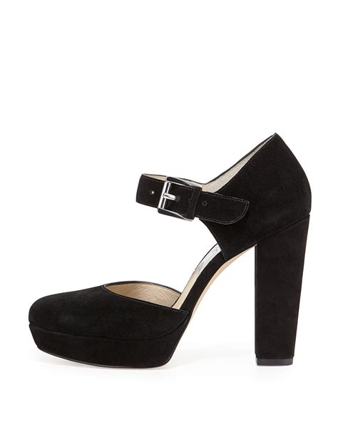 michael michael kors flynn suede platform mary janes